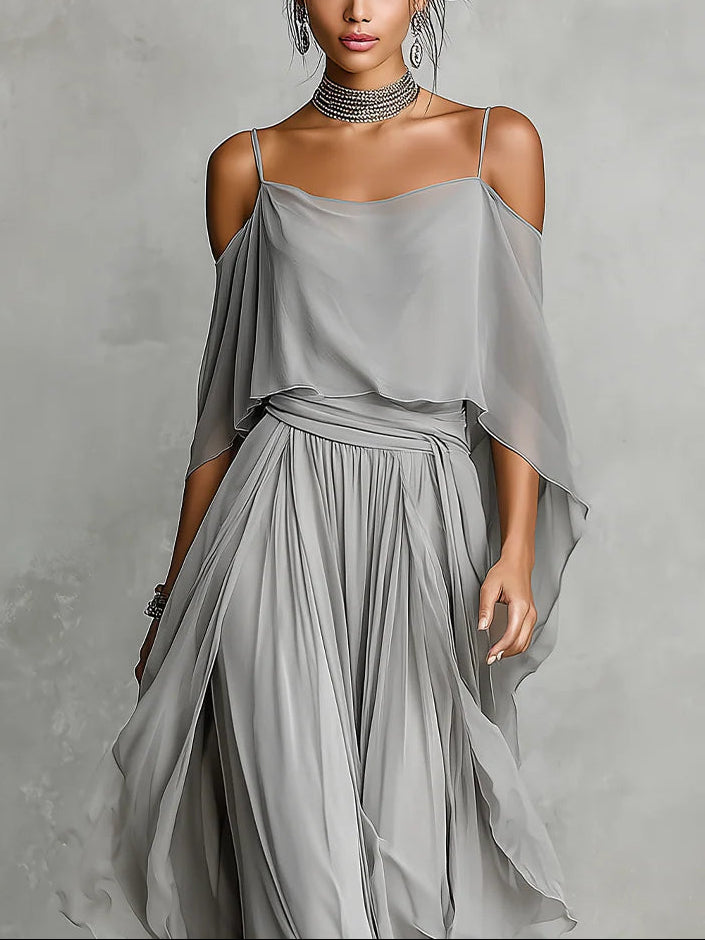 Marlena | Completo Elegante in Chiffon