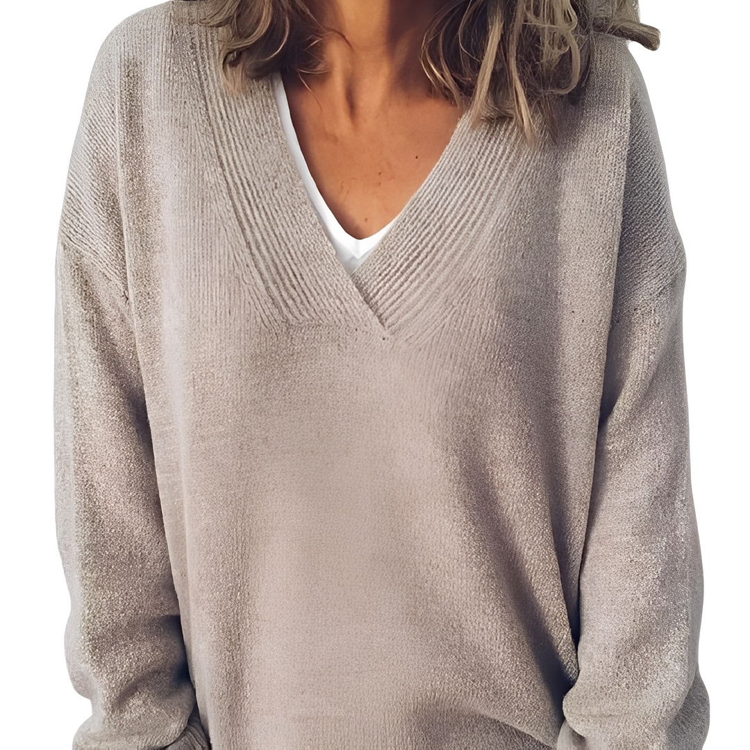 Camryn - Maglione casual lavorato a maglia per donne