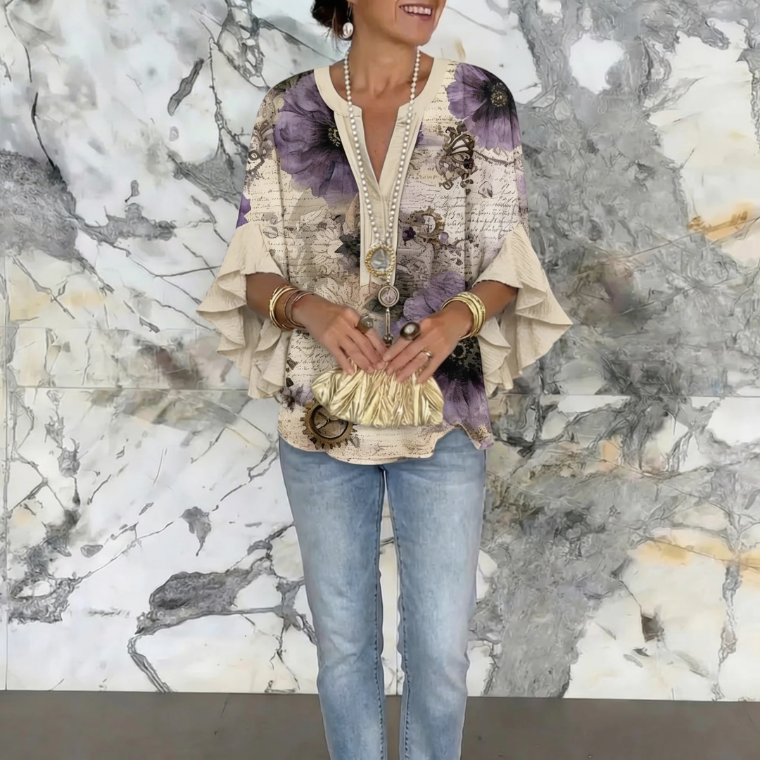 Aurelia™ | Blusa con Maniche a Volant