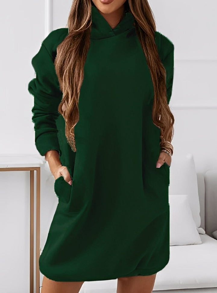 Michaela - Elegante abito corto con cappuccio per donne
