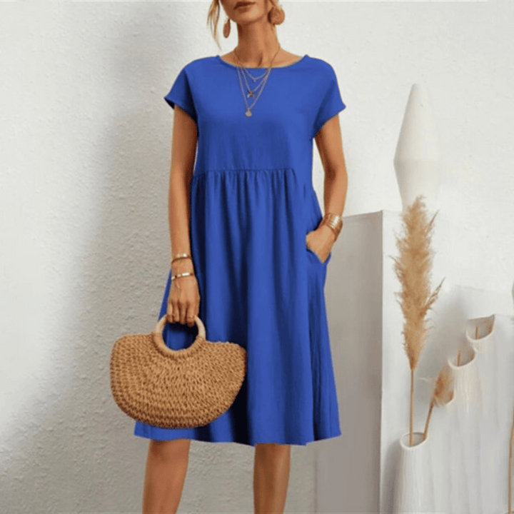 Nina | Abito Raffinato Con Scollo Rotondo