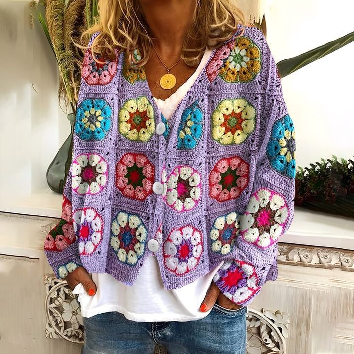 Nydia - Maglione morbido e casual con stampa per donne
