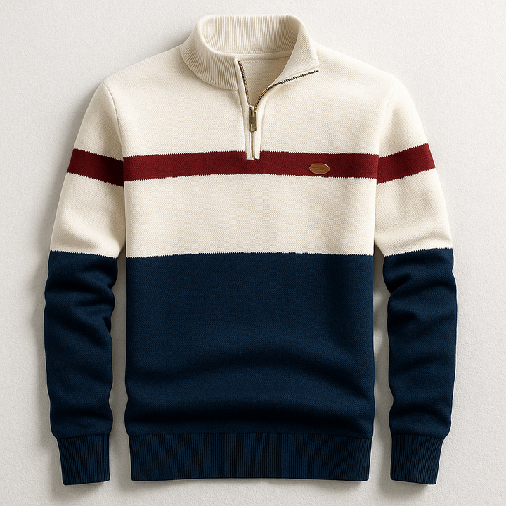 Lorenzo | Maglione a Mezza Zip Classico