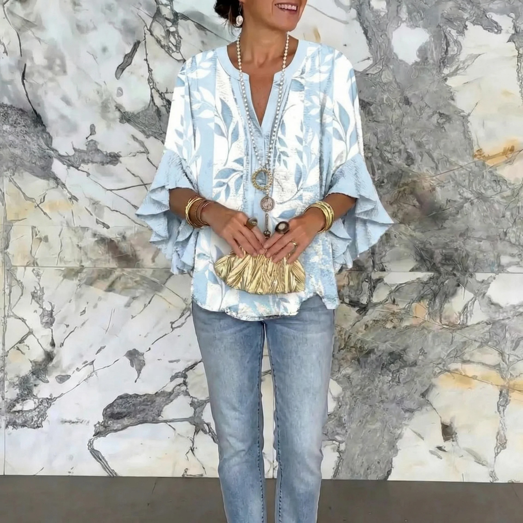 Aurelia™ | Blusa con Maniche a Volant