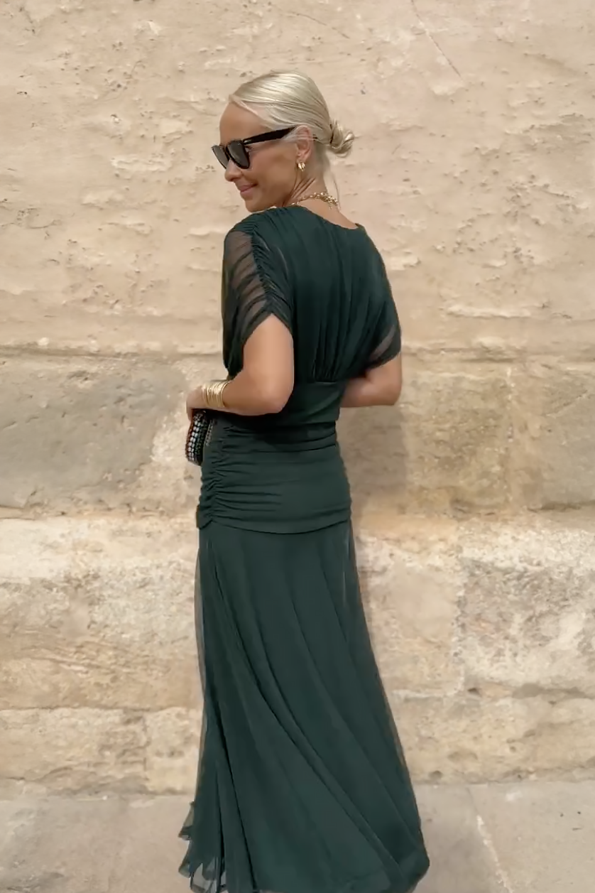 Louise - Abito Lungo Elegante con Scollo a V