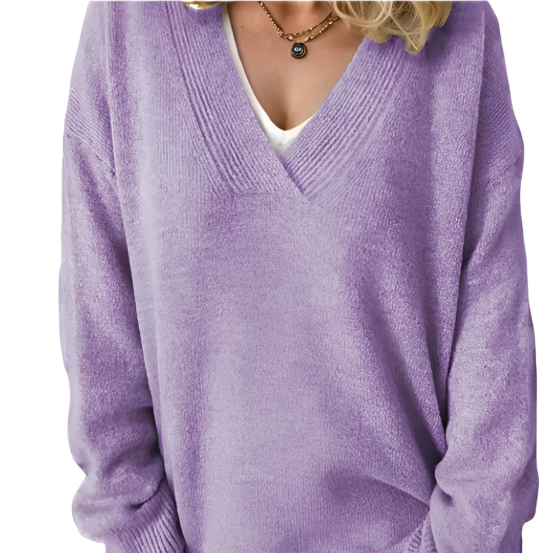 Camryn - Maglione casual lavorato a maglia per donne