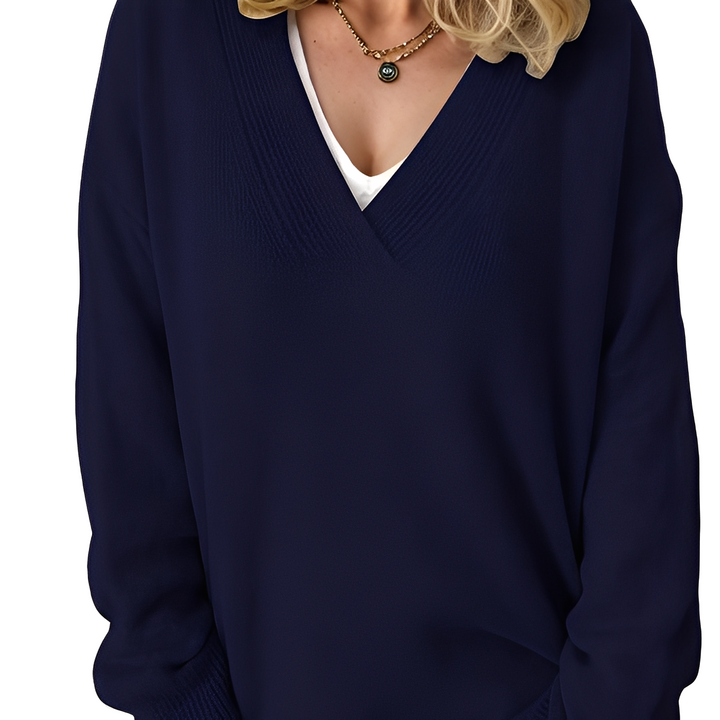 Camryn - Maglione casual lavorato a maglia per donne