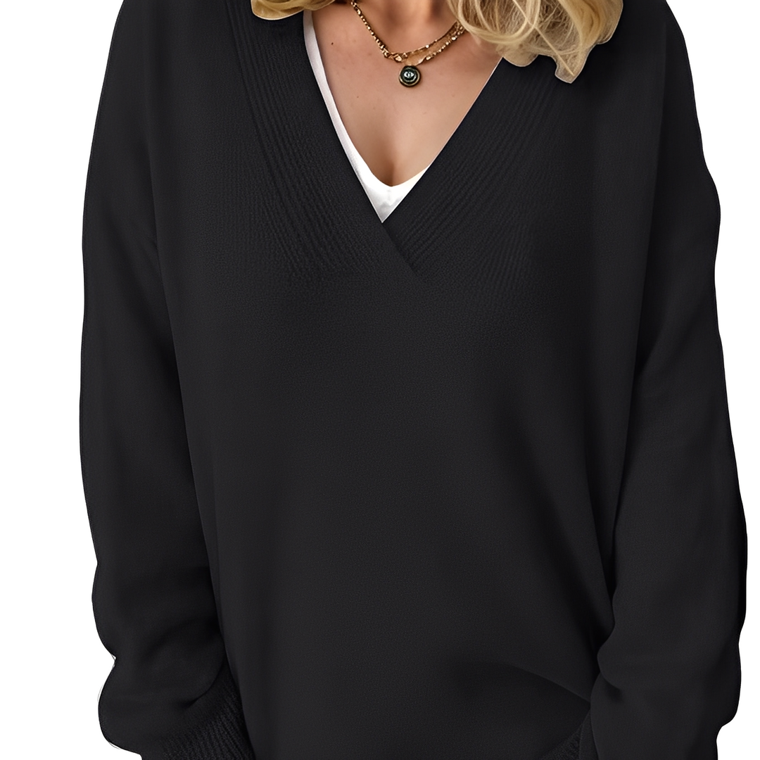 Camryn - Maglione casual lavorato a maglia per donne
