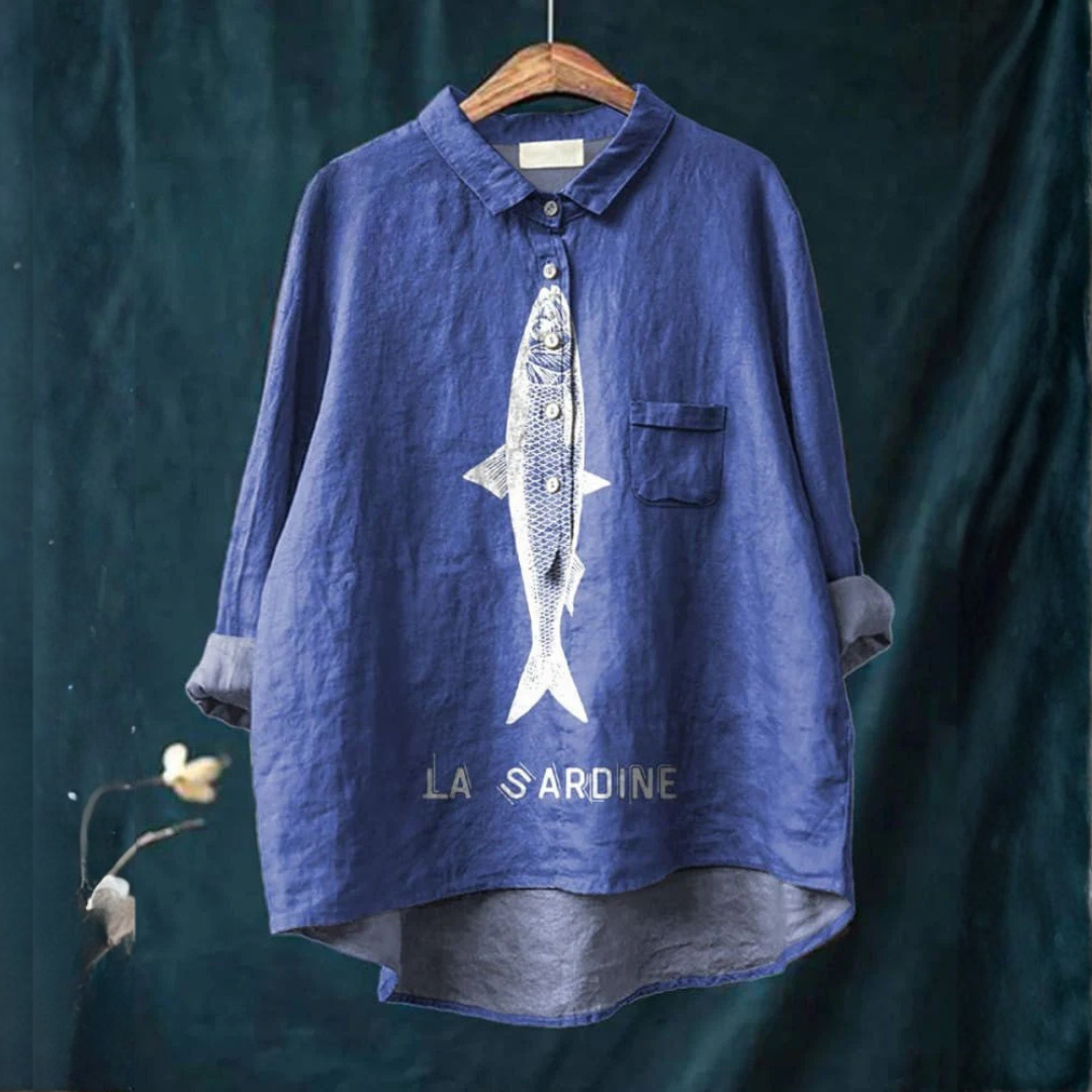 Lily™ | Camicia Artistica con Sardina