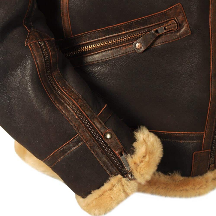 Maverick | Cappotto in pelle elegante