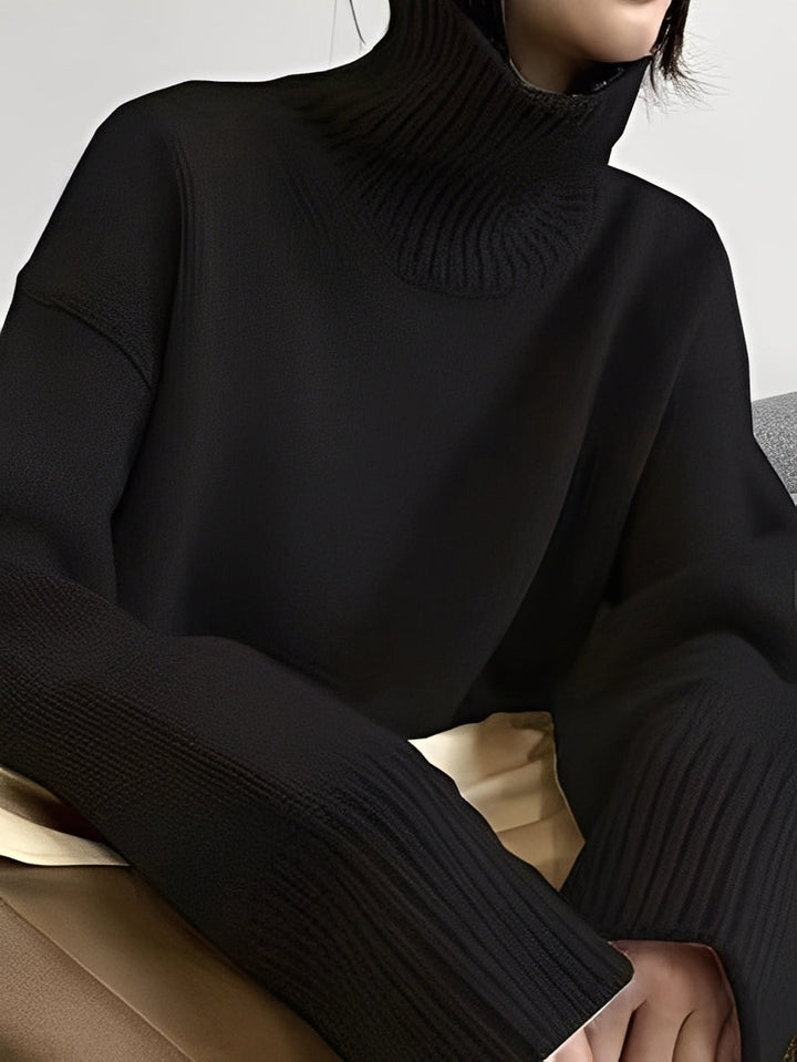Yvette - Maglione a collo alto in cashmere per donne