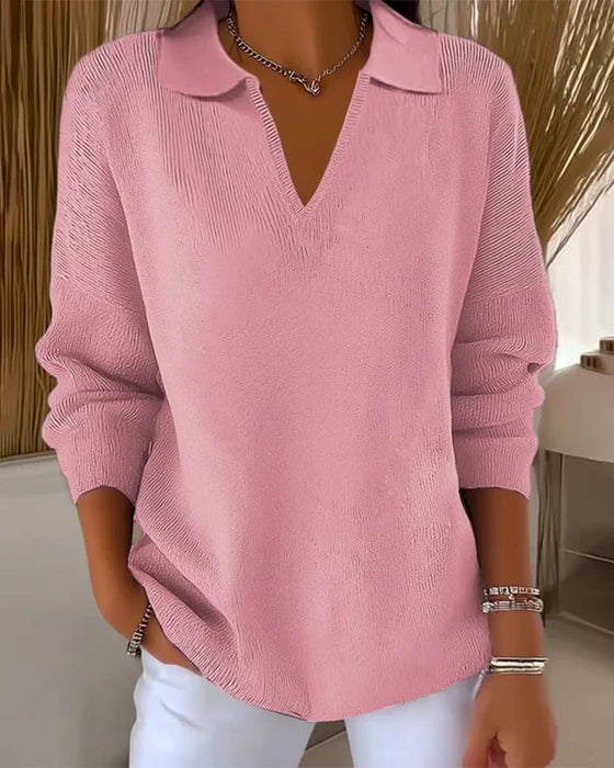 Nadia | Maglia Elegante con Colletto Morbido
