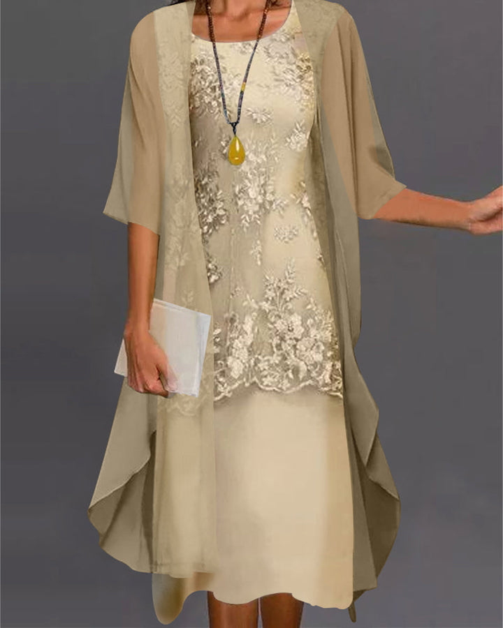 Chona - Abito in chiffon elegante a due pezzi