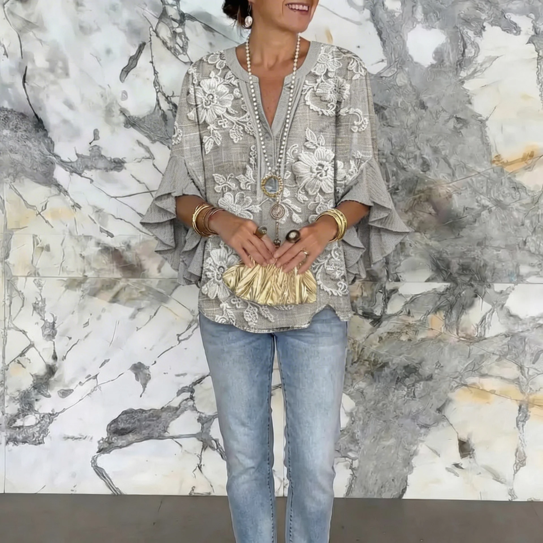 Aurelia™ | Blusa con Maniche a Volant
