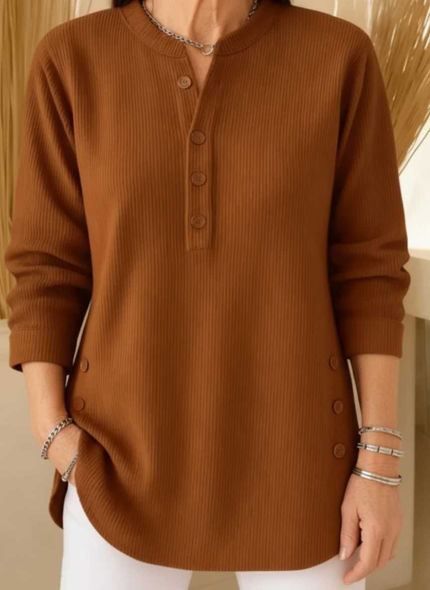 Laura | Maglia Morbida a Maniche Lunghe in Tricot