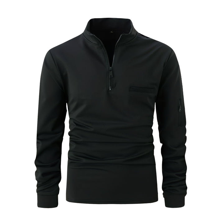 Lucian - Camicia casual con zip e tasca per uomo