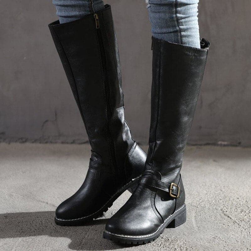 Marly - Stivaletti casual con fibbia decorativa per donne