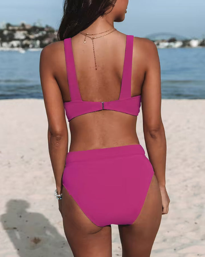 Noa™ | Costume da bagno a vita alta liscio