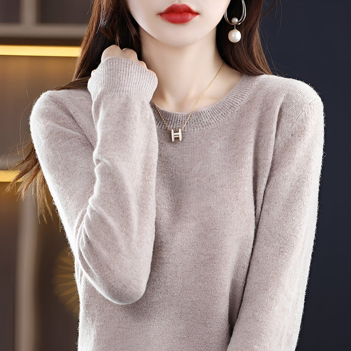 Julia - Elegante maglione di lana attillato per donne