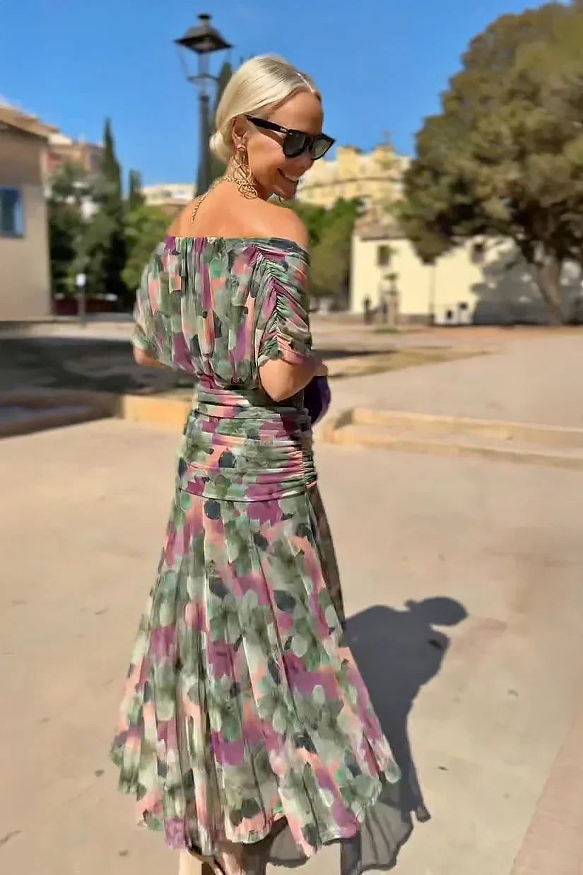 Louise - Abito Lungo Elegante con Scollo a V