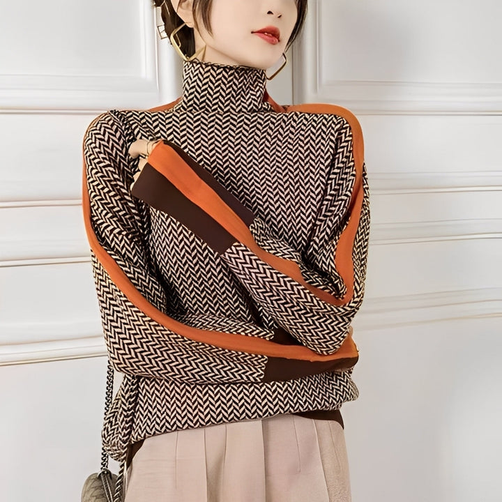 Roxanna - Maglione a righe casual e taglio morbido per donne