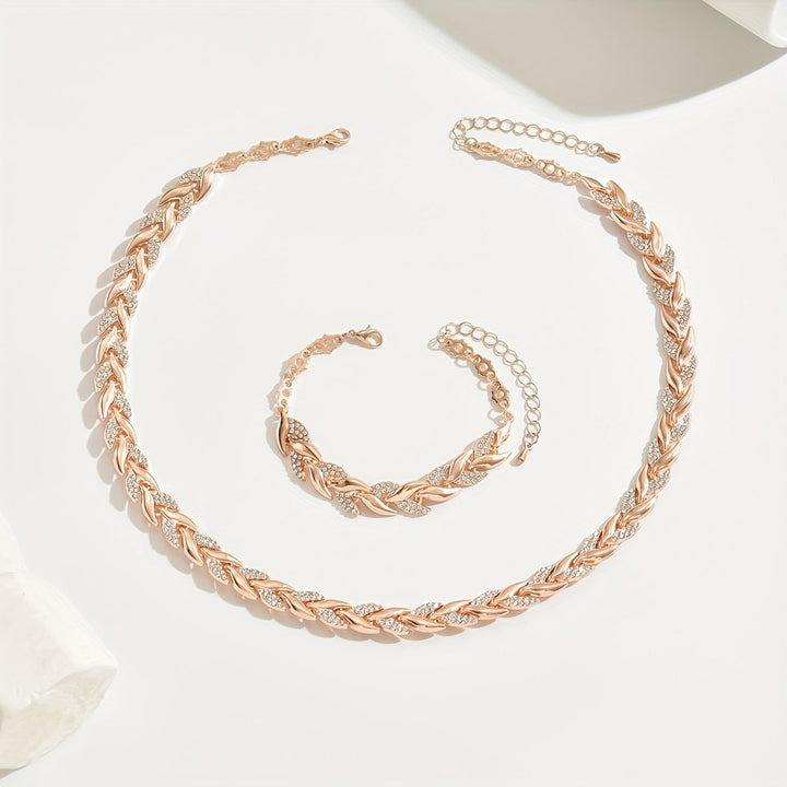Gaia | Parure Collana e Bracciale a Spiga