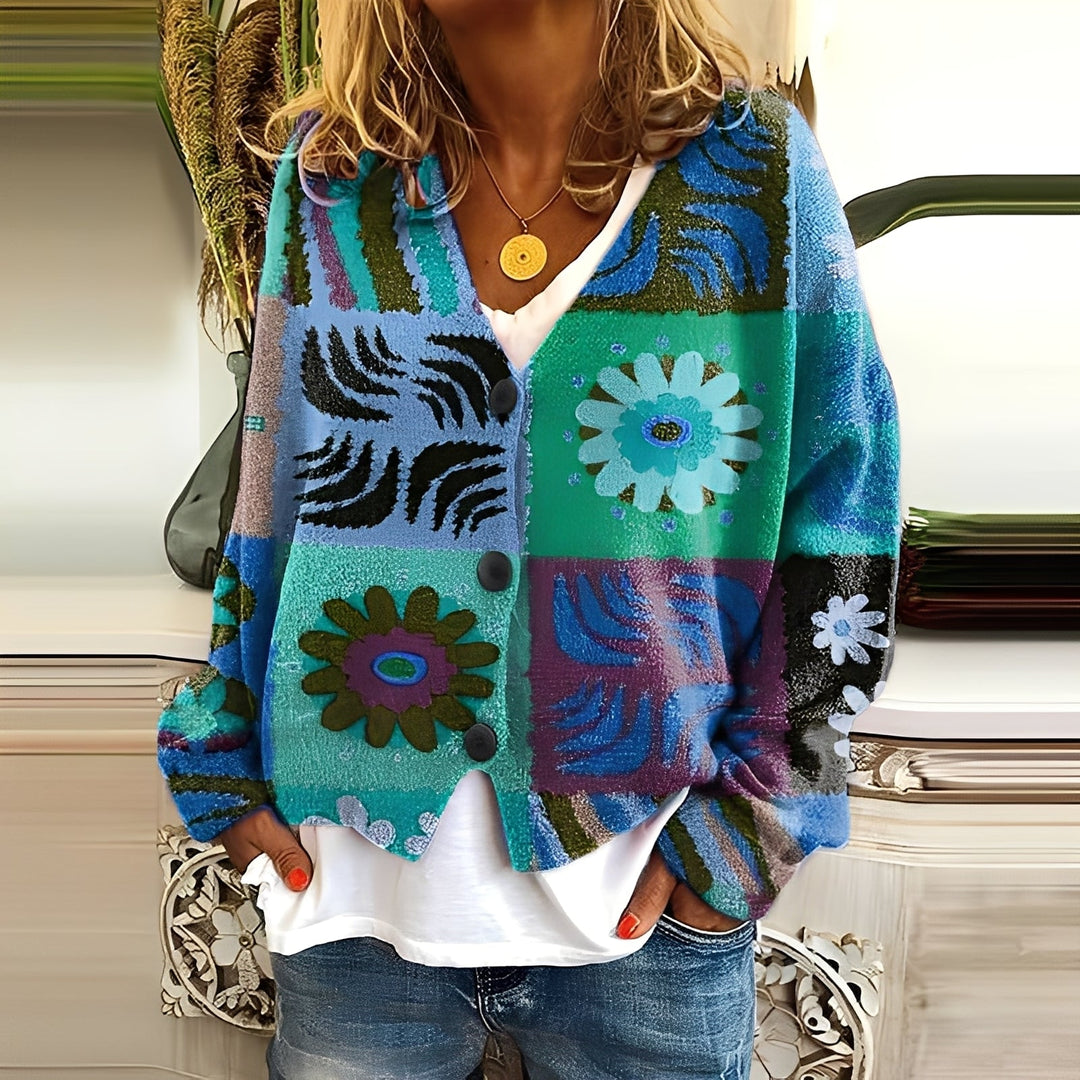 Nydia - Maglione morbido e casual con stampa per donne