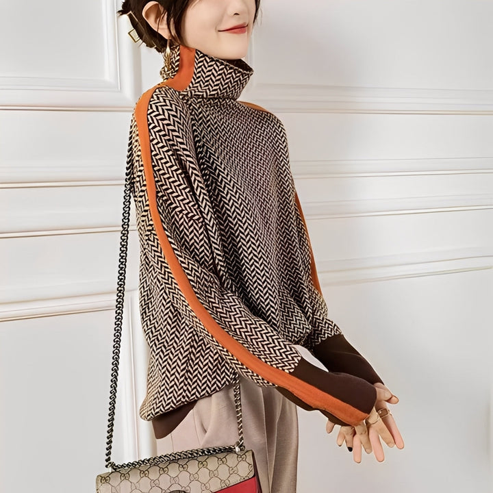Roxanna - Maglione a righe casual e taglio morbido per donne
