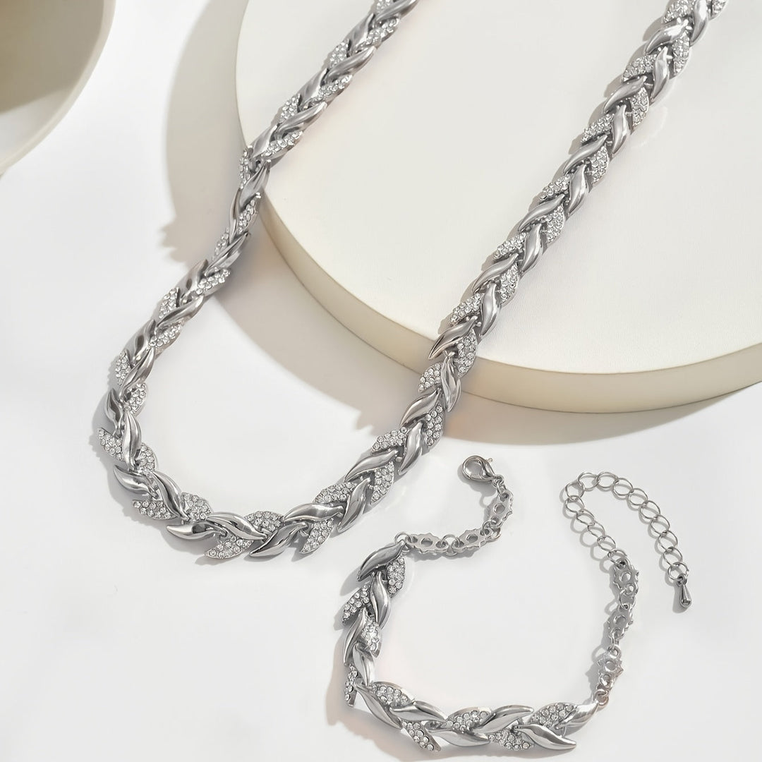 Gaia | Parure Collana e Bracciale a Spiga