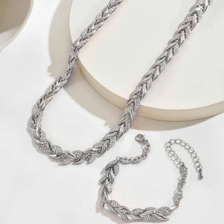 Gaia | Parure Collana e Bracciale a Spiga