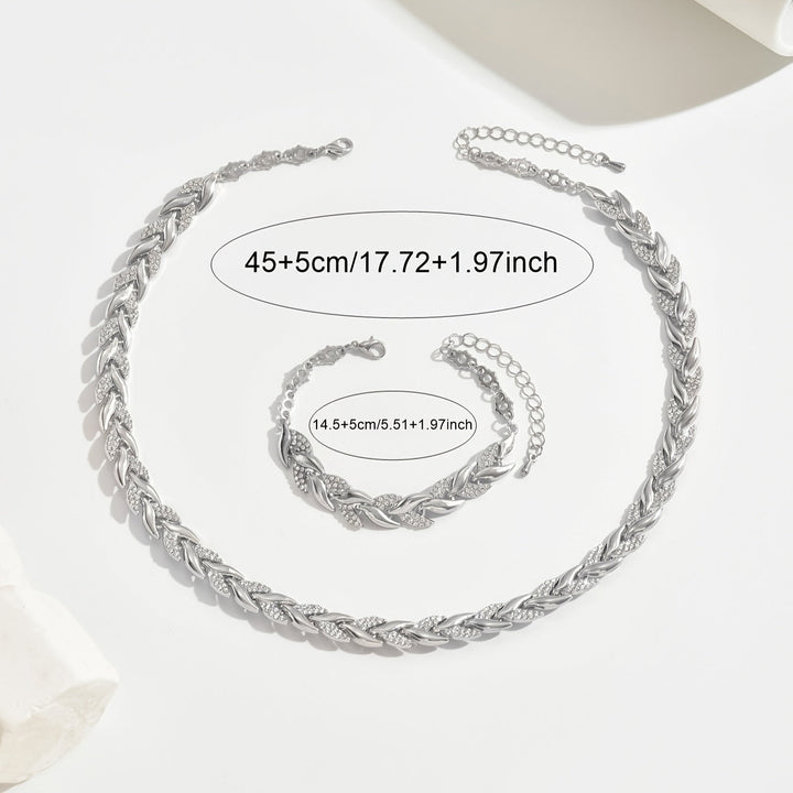 Gaia | Parure Collana e Bracciale a Spiga