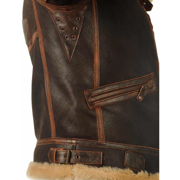 Maverick | Cappotto in pelle elegante