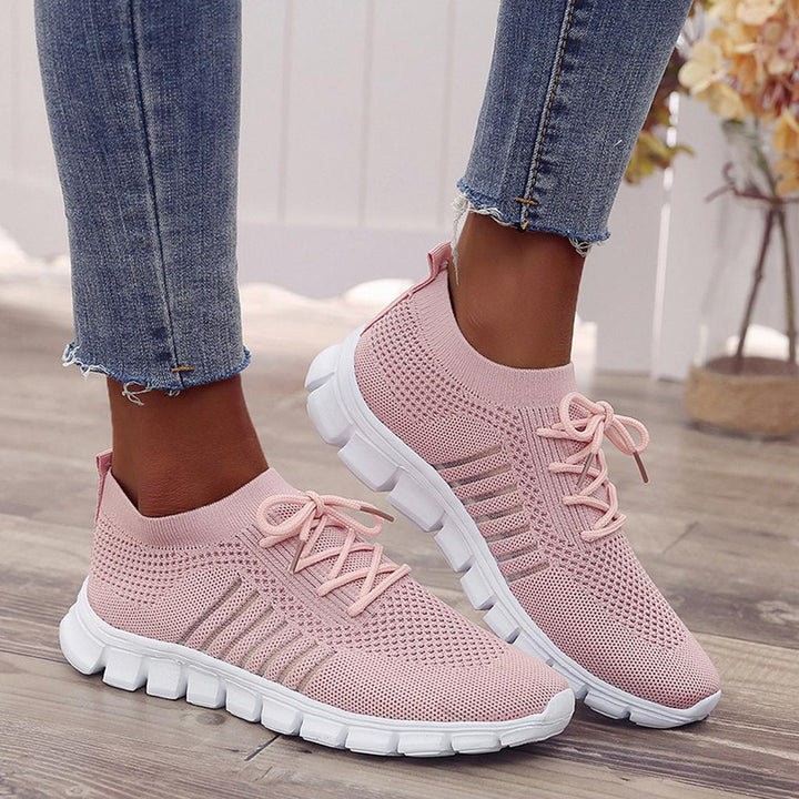 Amanda - Sneakers ortopediche in mesh intrecciato per donne
