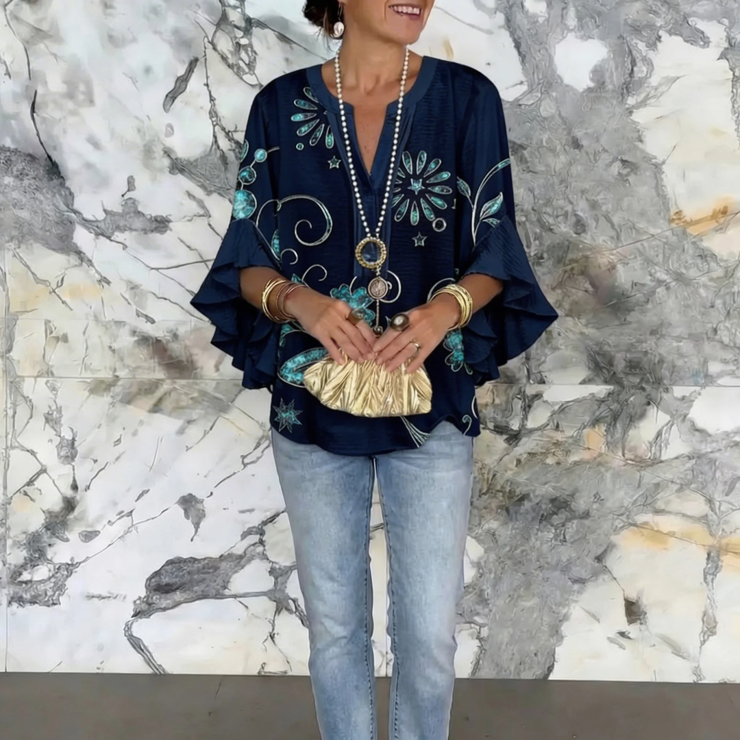 Aurelia™ | Blusa con Maniche a Volant