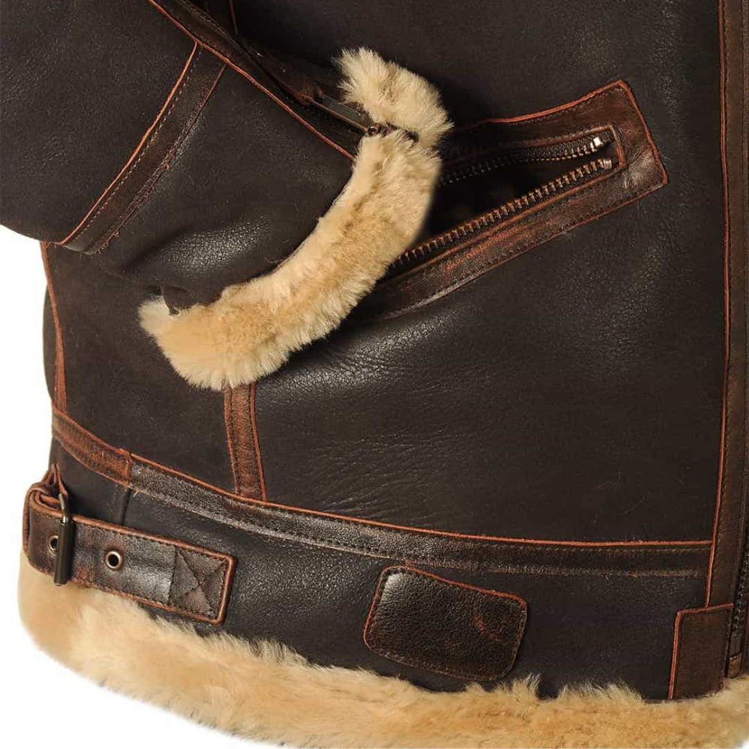 Maverick | Cappotto in pelle elegante
