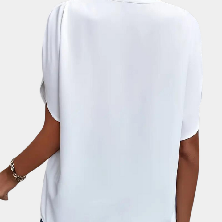 Idril - Elegante Camicetta da Donna con Manica Corta