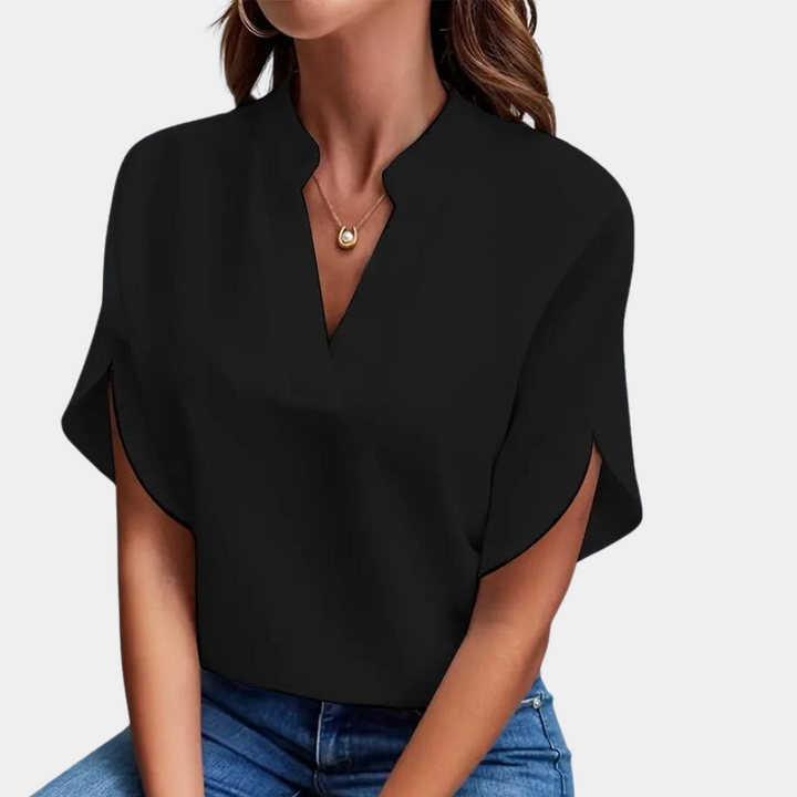 Idril - Elegante Camicetta da Donna con Manica Corta