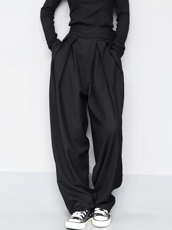Marisa – Pantaloni larghi con chiusura a velcro
