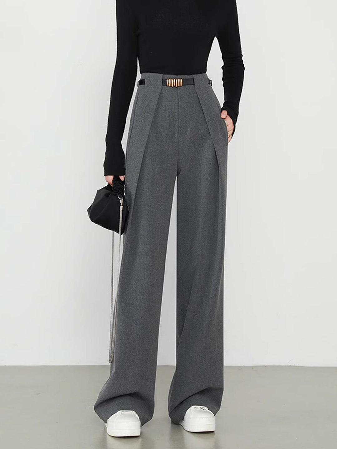 Lina – Pantaloni dritti con tasche