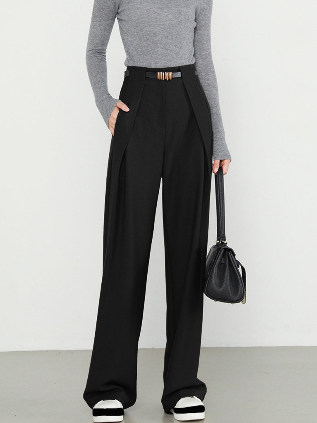 Lina – Pantaloni dritti con tasche