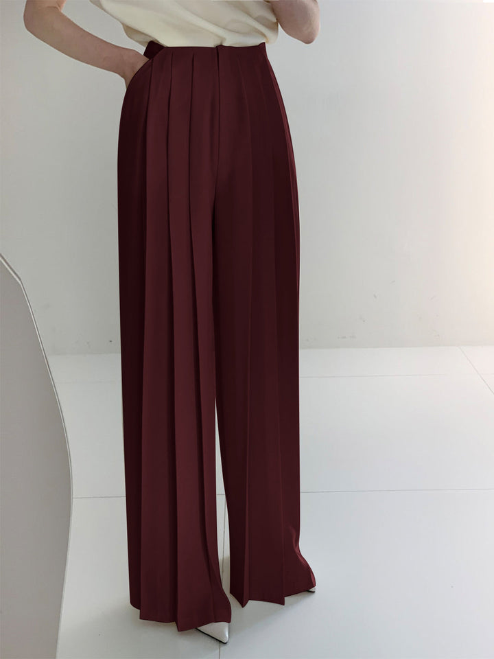 Marlene – Pantaloni Plissettati in Alta Vita