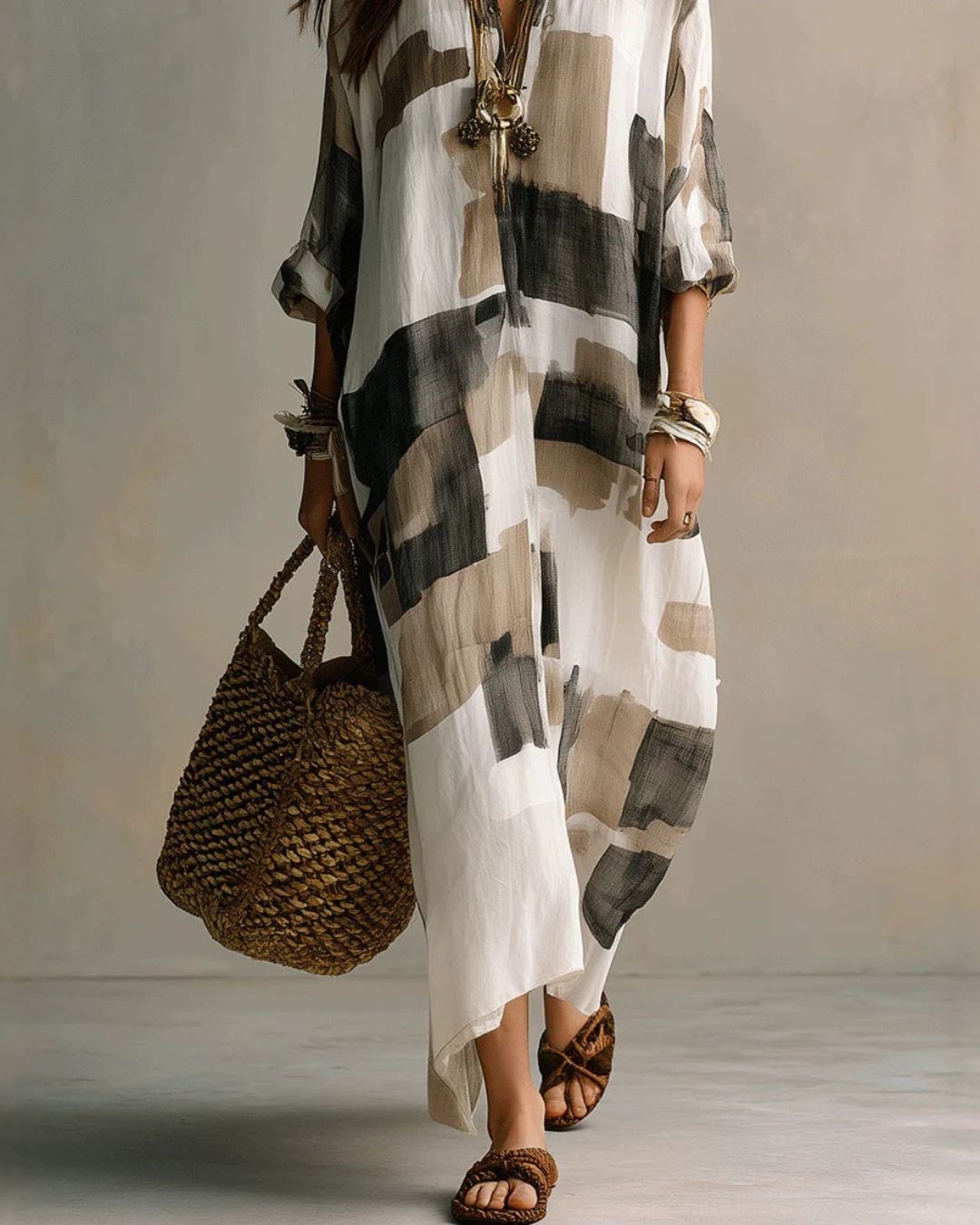 Beatrice | Camicia Lunga Pittorica