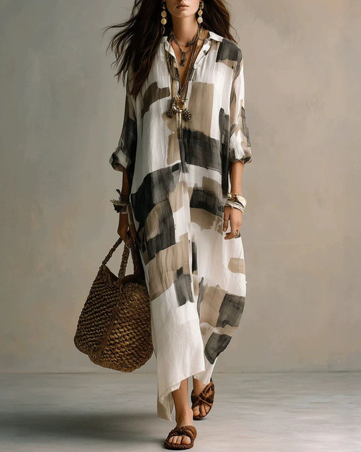 Beatrice | Camicia Lunga Pittorica