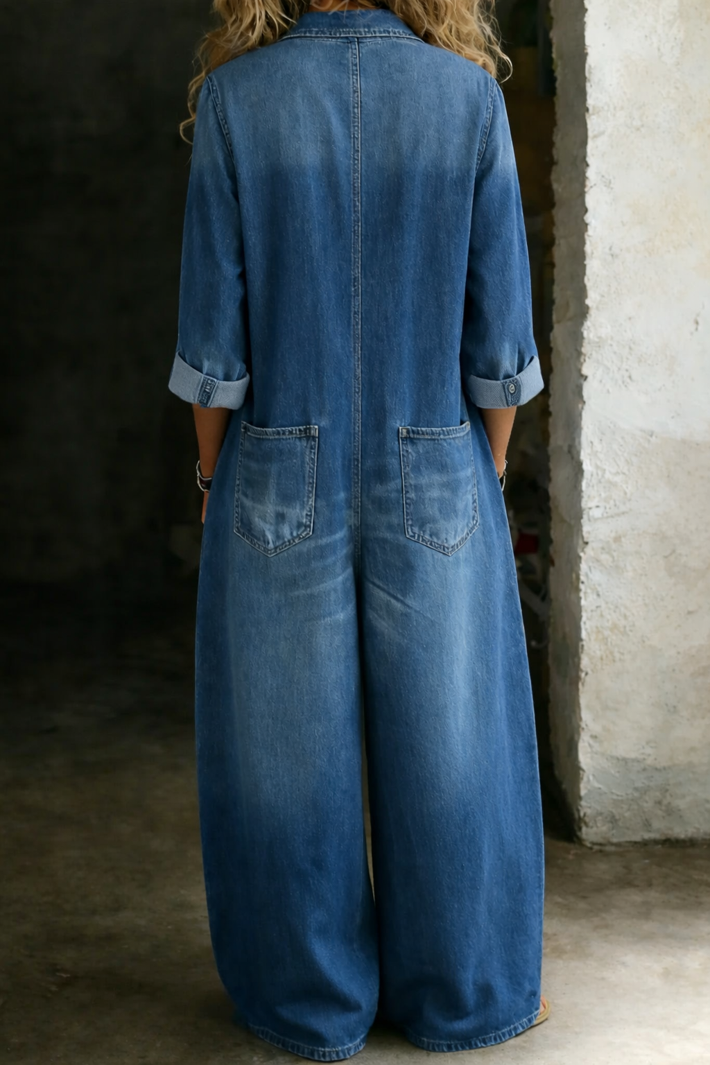 Lena | Tuta Ampia in Denim