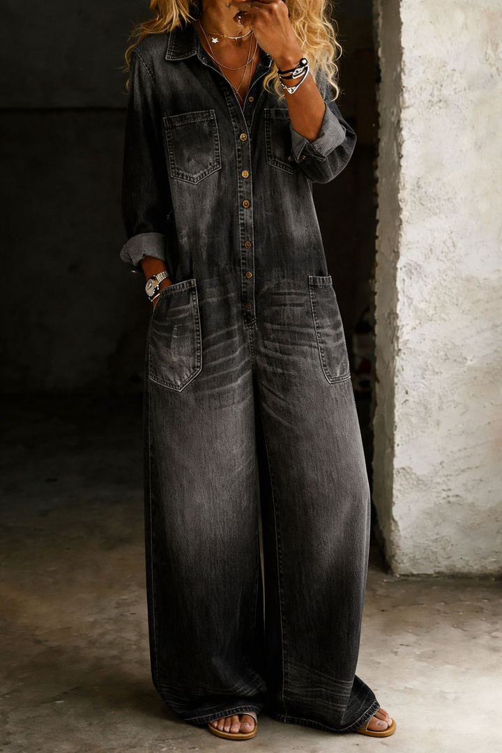 Lena | Tuta Ampia in Denim