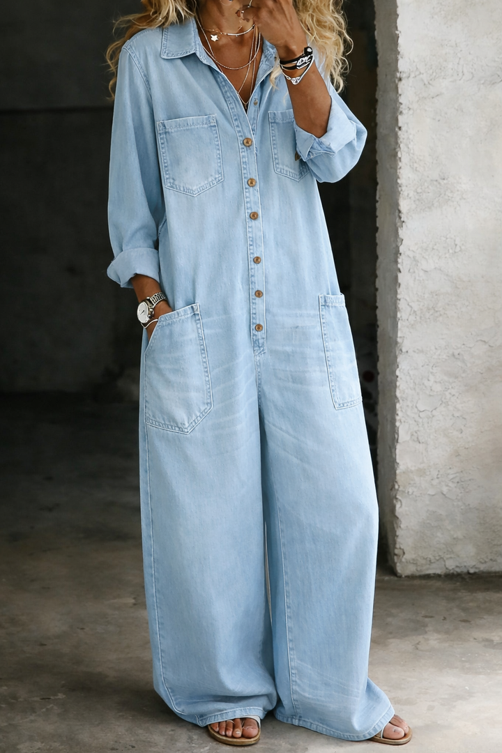 Lena | Tuta Ampia in Denim