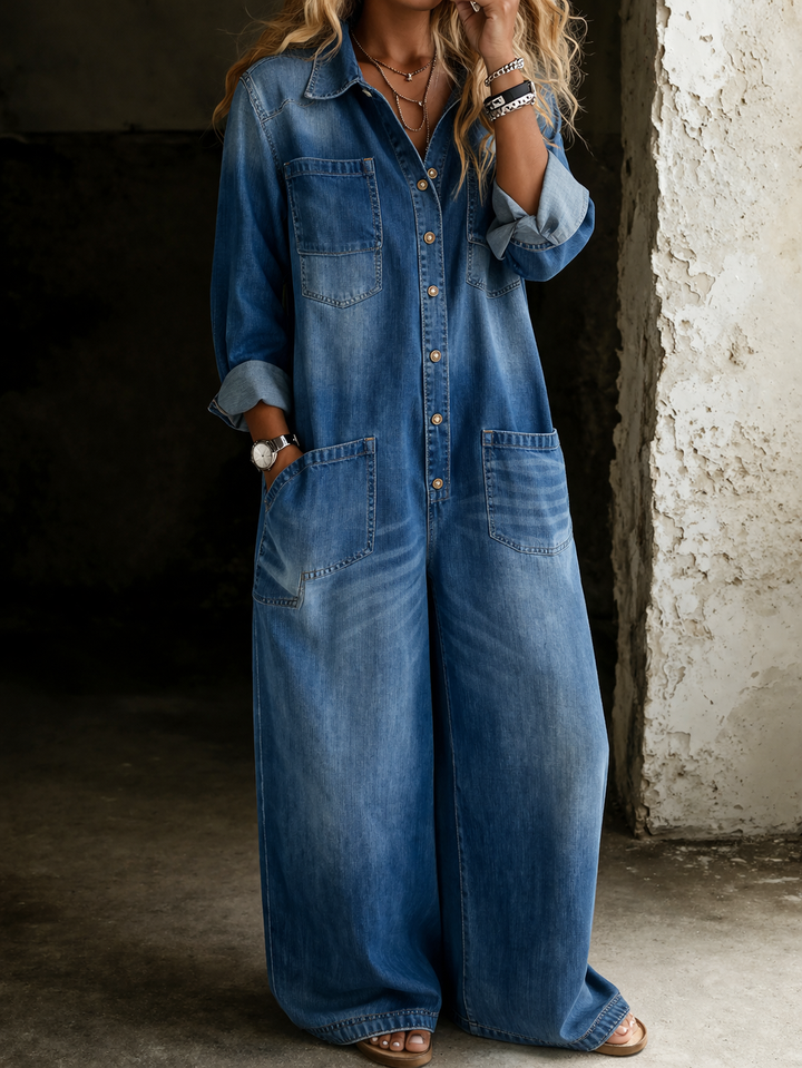Lena | Tuta Ampia in Denim