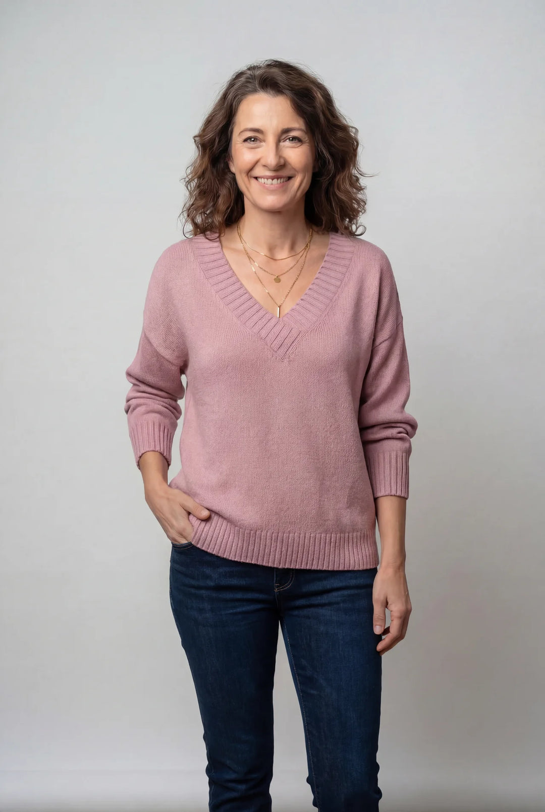 Merideth - Semplice, versatile maglione per donne