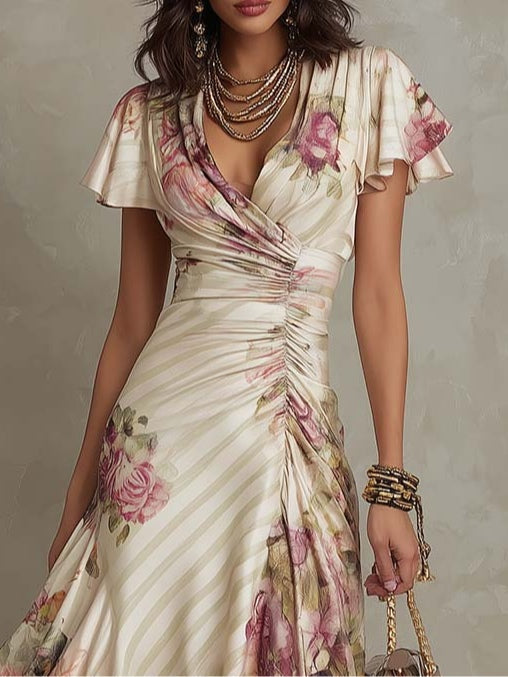 Alba | Vestito Midi Vintage Floreale