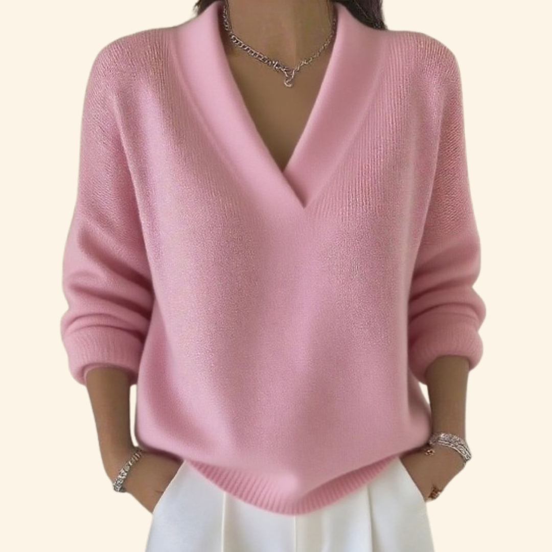 Noor | Maglia Morbida con Scollo a V